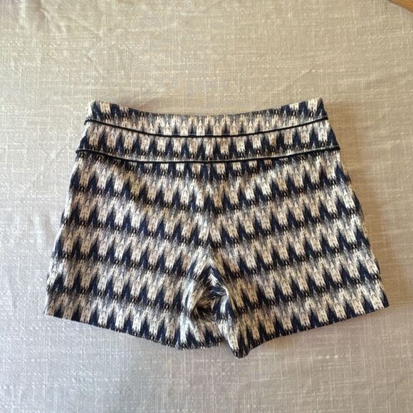 Anthropologie Shorts Womens Size 2 Larimar Ikat Blue White Woven Boho Cartonnier - Picture 5 of 12